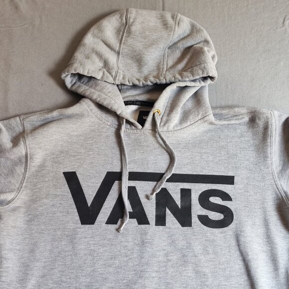 Vans Hoodie men's size S grey with graphic design, teddy fleece - Picture 2 of 11